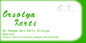 orsolya kerti business card